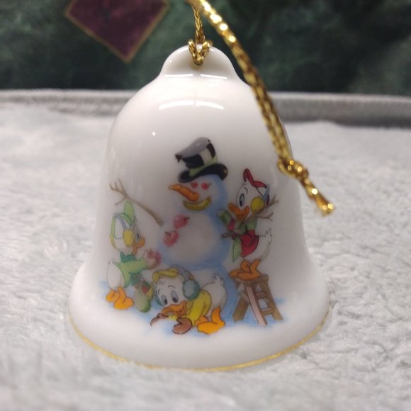 Disney Holiday Vintage Disney Huey Dewey And Louie Bell Ornament